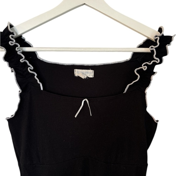 See You Monday Black Spaghetti Strap Babydoll Mini Dress - Picture 2 of 5